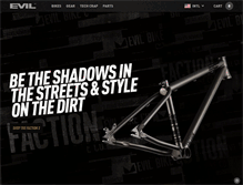 Tablet Screenshot of evil-bikes.com